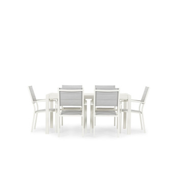 Antoni Outdoor Dining Table - W160, White