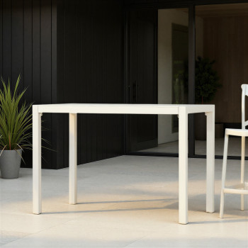 Antoni Outdoor Bar Table - W140, White
