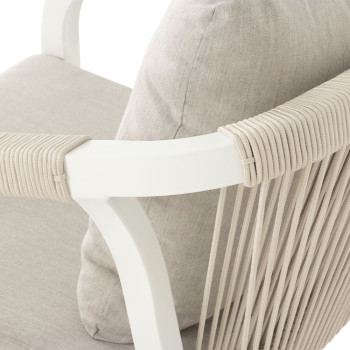 Pacific Outdoor Dining Chair, White