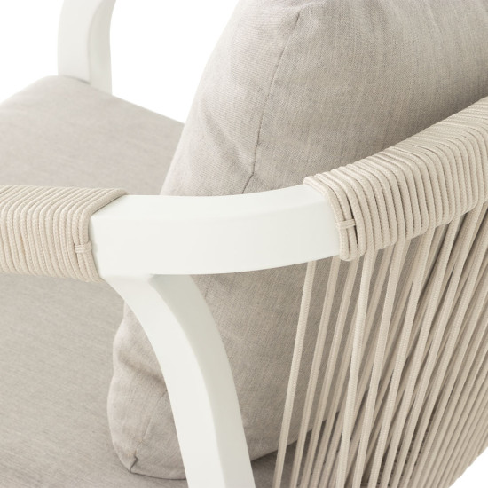Pacific Outdoor Dining Chair, White