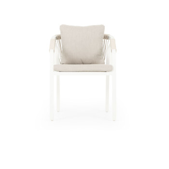 Pacific Outdoor Dining Chair, White