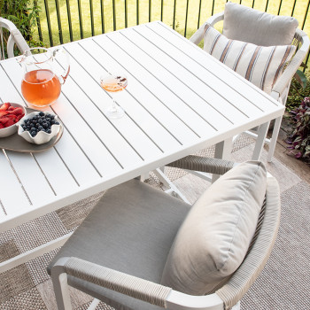 Pacific Outdoor Bar Table - W155, White