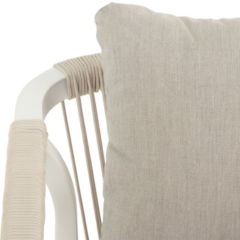 Pacific Outdoor Bar Chair, White