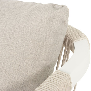 Pacific Outdoor Bar Chair, White