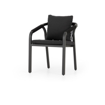 Pacific Outdoor Dining Chair, Black