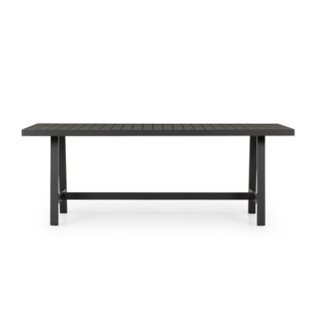 Pacific Outdoor Dining Table - W207, Black