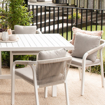 Pacific Outdoor Dining Table - W207, White