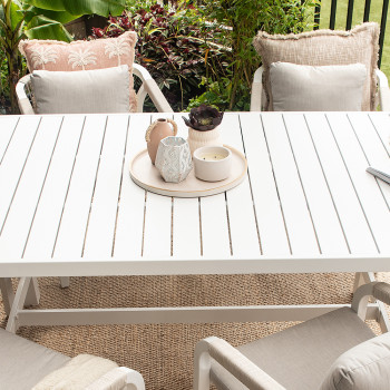Pacific Outdoor Dining Table - W207, White