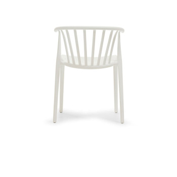 Zane Outdoor Dining Chair, White