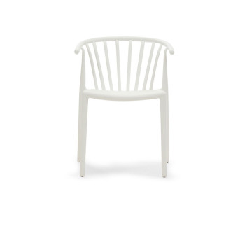 Zane Outdoor Dining Chair, White