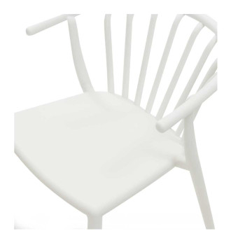 Zane Outdoor Dining Chair, White