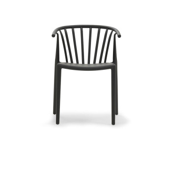 Zane Outdoor Dining Chair, Charcoal