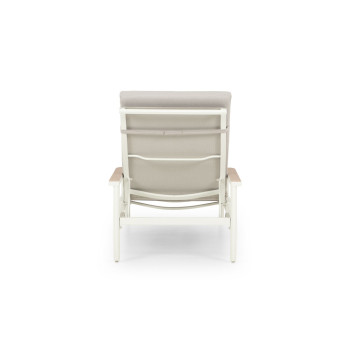 Lucia Outdoor Sun Lounger, White