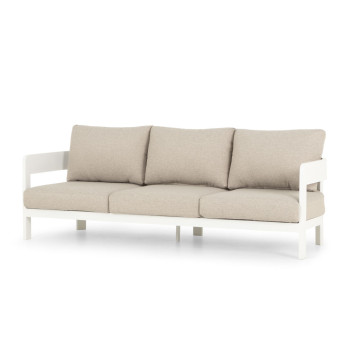 Noosa Outdoor 3 Seater, White