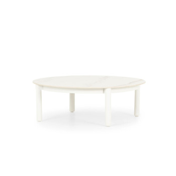 Noosa Outdoor Round Coffee Table, White