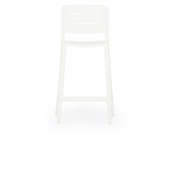 Avery Outdoor Barstool, White