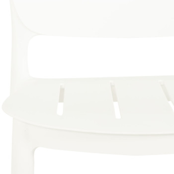 Avery Outdoor Barstool, White