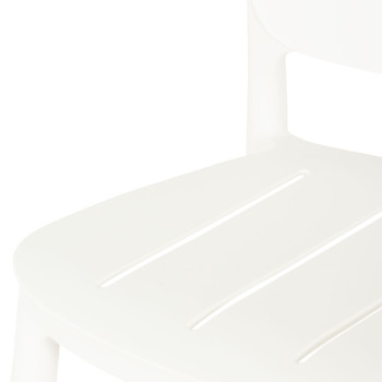 Avery Outdoor Barstool, White