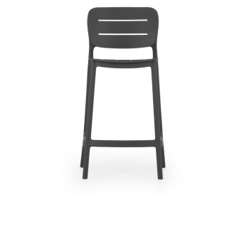 Avery Outdoor Barstool, Gunmetal