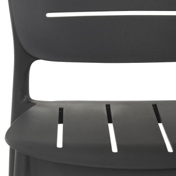 Avery Outdoor Barstool, Gunmetal