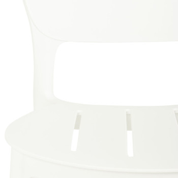 Avery Outdoor Dining Chair, White