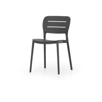 Avery Outdoor Dining Chair, Gunmetal