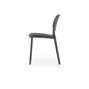 Avery Outdoor Dining Chair, Gunmetal