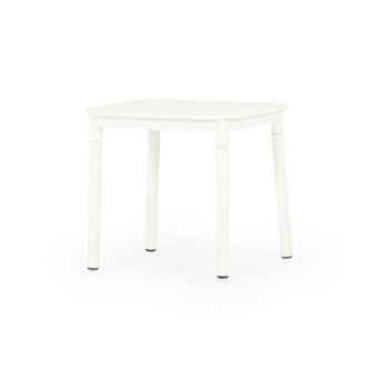 Avery Outdoor Side Table, White