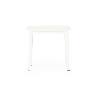 Avery Outdoor Side Table, White