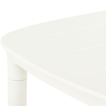 Avery Outdoor Side Table, White