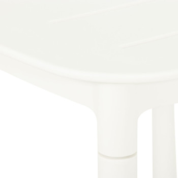 Avery Outdoor Side Table, White