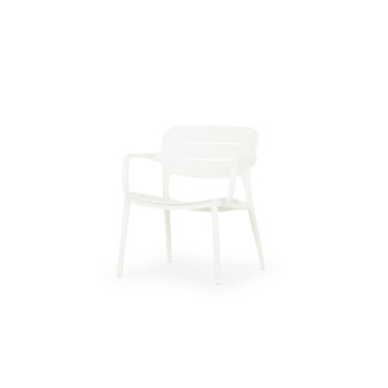Avery Outdoor Lounge Chair, White