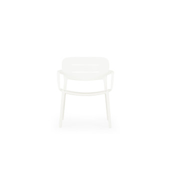 Avery Outdoor Lounge Chair, White