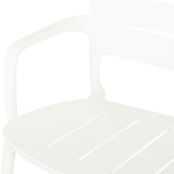 Avery Outdoor Lounge Chair, White
