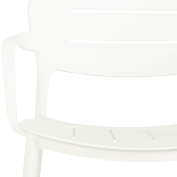 Avery Outdoor Lounge Chair, White
