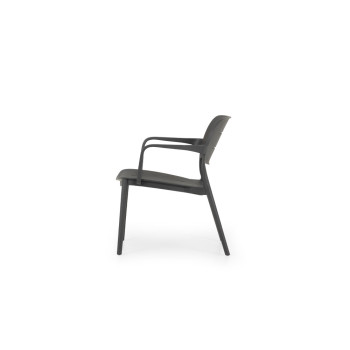 Avery Outdoor Lounge Chair, Gunmetal