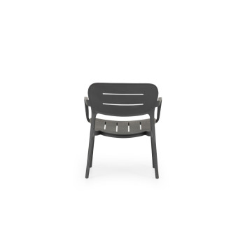 Avery Outdoor Lounge Chair, Gunmetal