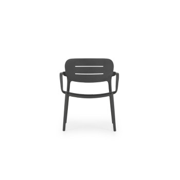 Avery Outdoor Lounge Chair, Gunmetal