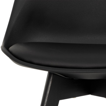 Carson Dining Chair, Black/Black