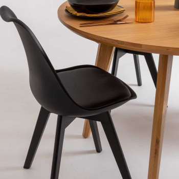 Carson Dining Chair, Black/Black