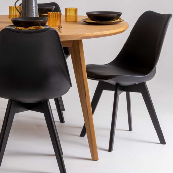 Carson Dining Chair, Black/Black