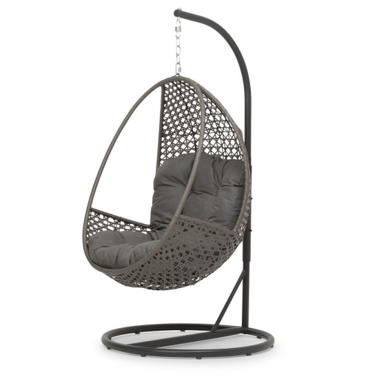 Capri Outdoor Egg Chair, Grey/ Gunmetal