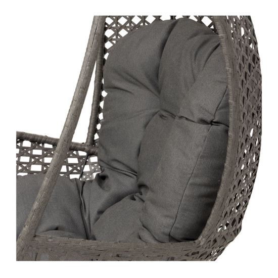 Capri Outdoor Egg Chair, Grey/ Gunmetal
