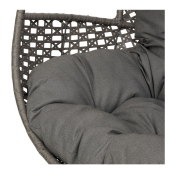 Capri Outdoor Egg Chair, Grey/ Gunmetal