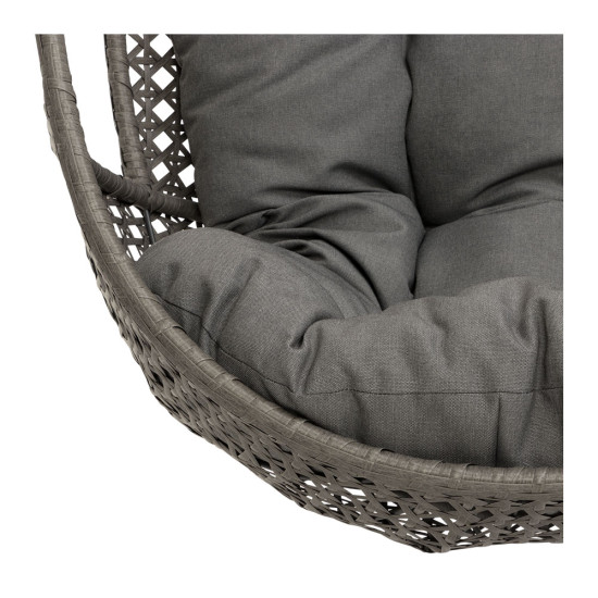 Capri Outdoor Egg Chair, Grey/ Gunmetal
