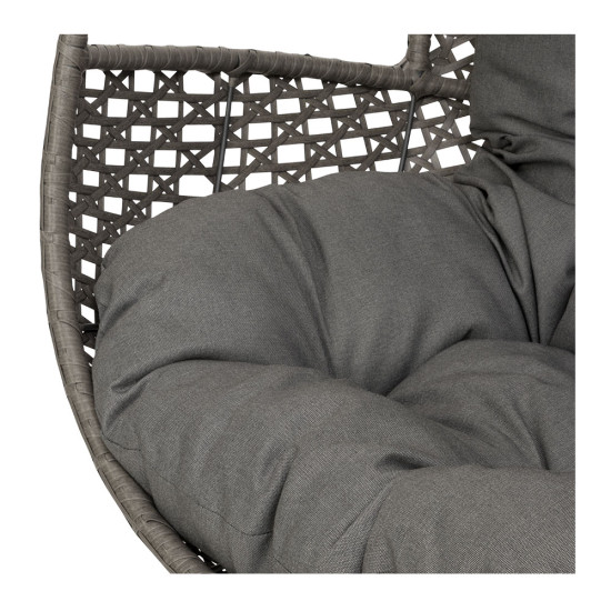 Capri Outdoor Egg Chair, Grey/ Gunmetal