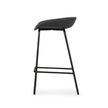 Carter PU Barstool, Charcoal