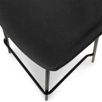 Carter PU Barstool, Charcoal