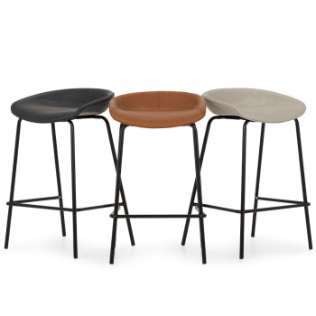 Carter PU Barstool, Charcoal