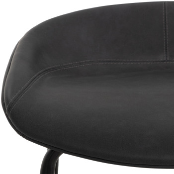 Carter PU Barstool, Charcoal